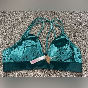 Pink by VS crushed velvet green bra xl